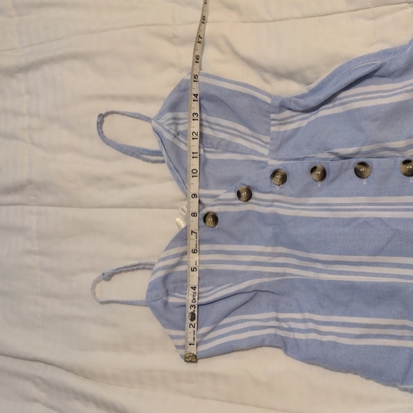 𝅺japna Cotton/linen blend romper size small - Picture 8 of 10